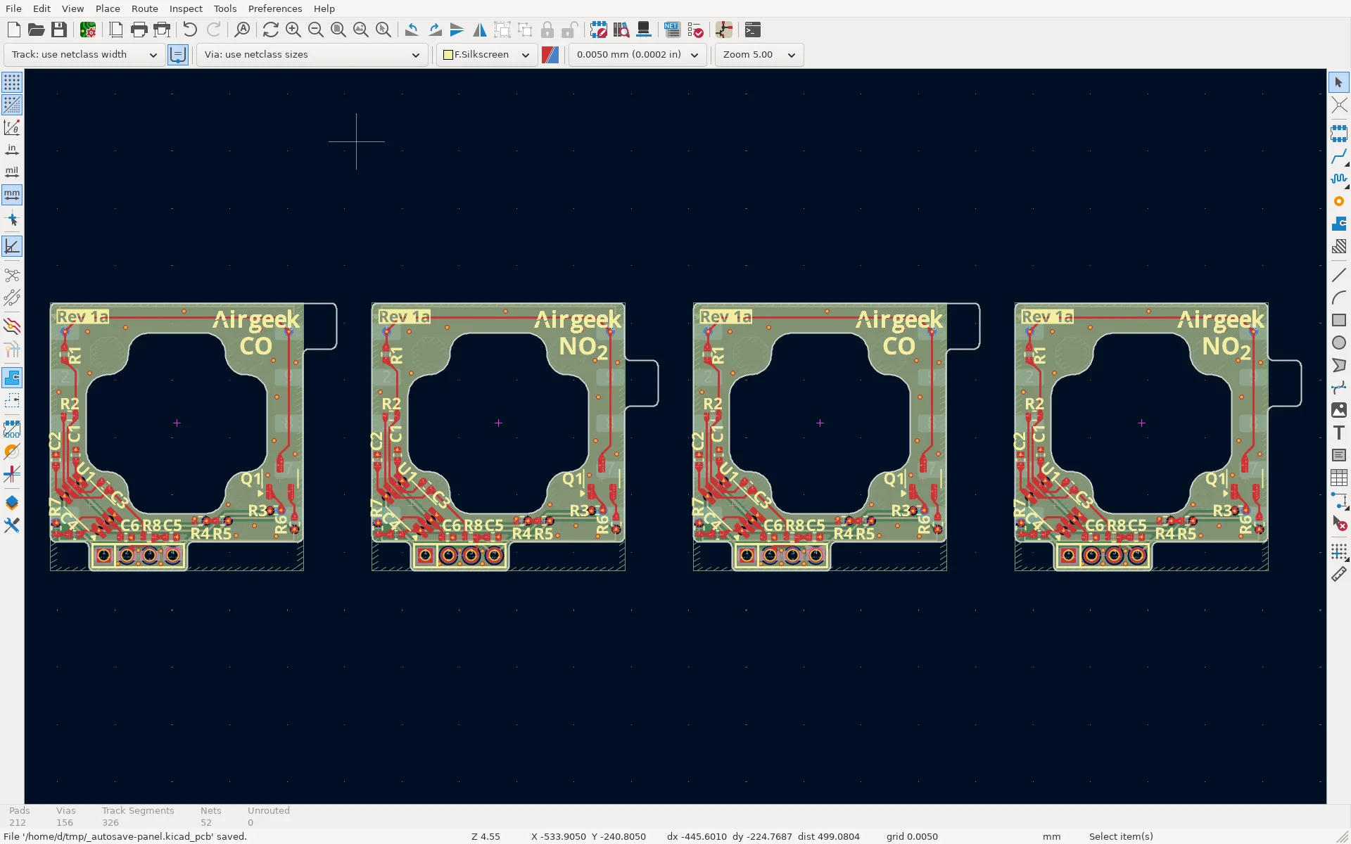 Laying out the daughterboards