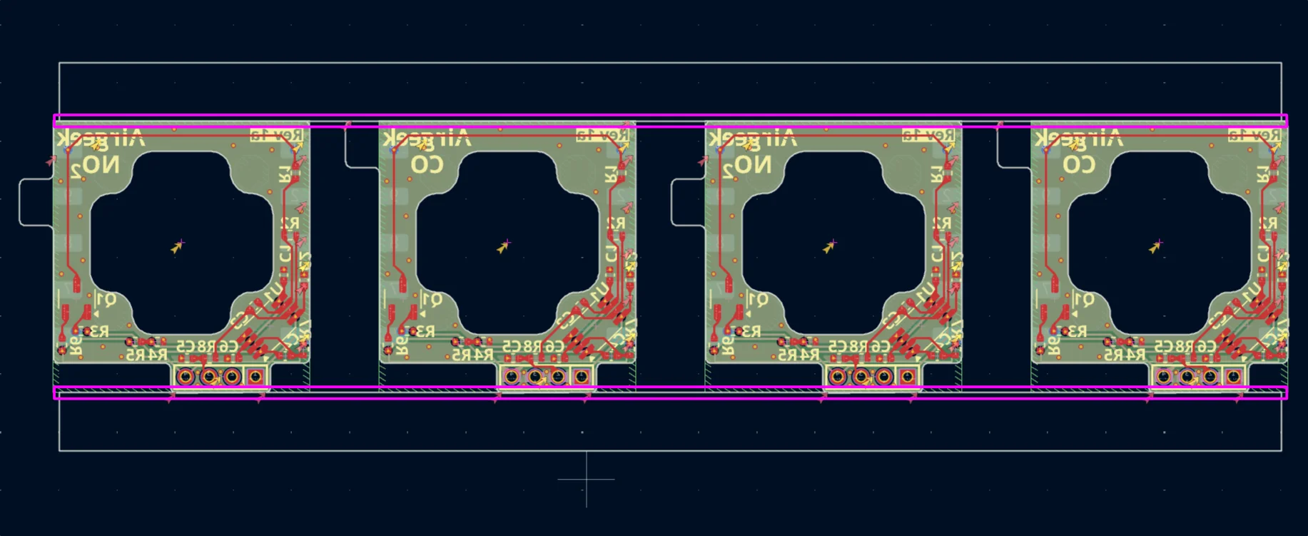 Daughterboard connected with board strips