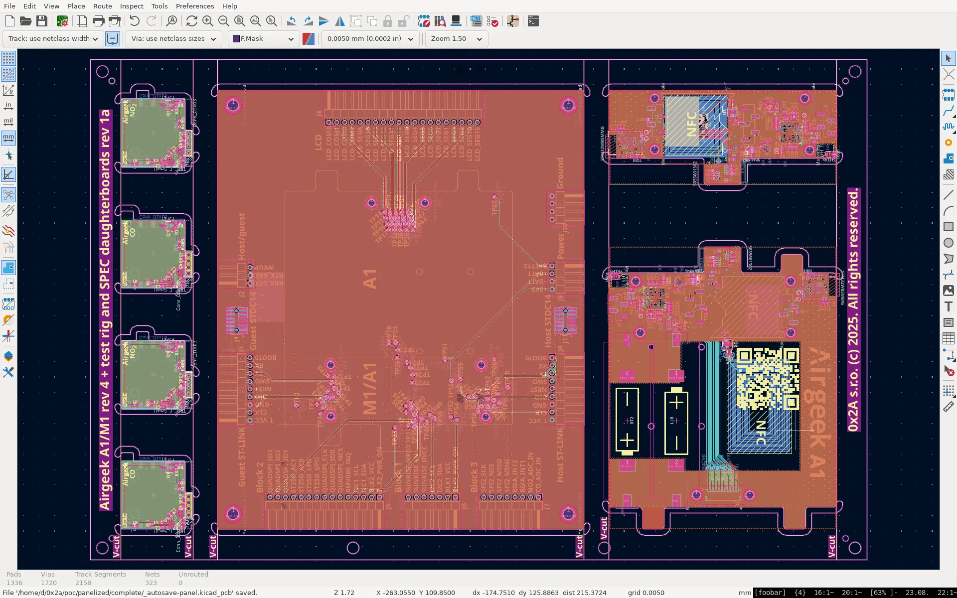 A panel layout