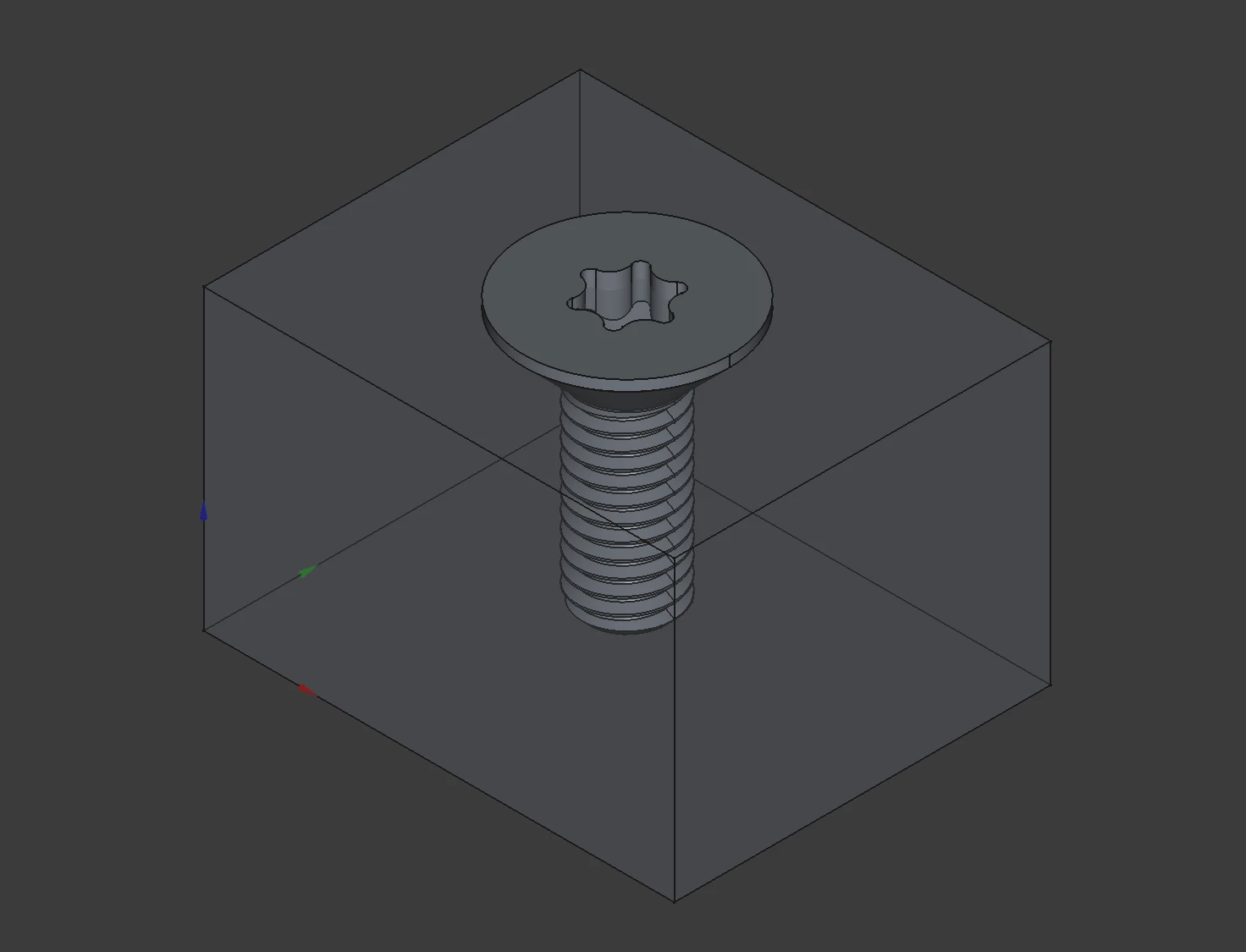An example of FreeCAD fastener